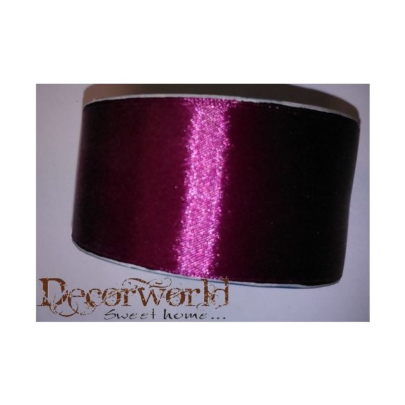Szatén szalag lilás bordó 38mm/25m