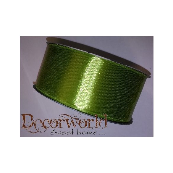 Szatén szalag mohazöld 38mm/25m