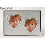 Fém/ez.képt.x2/ szív matt/fé.