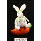 Nyúlfiú répán ülő kockás 28cm