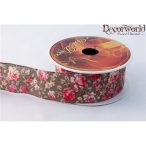 Textil szalag rózsás zöld 3,8/10m