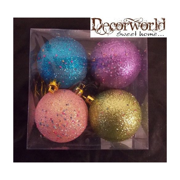 KD. gömb s/4db 60mm cukros