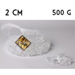 Dekor kavics üveg 2cm 500gr - Víztiszta