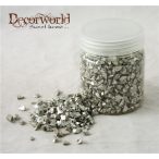 Dekor üvegkavics ezüst 2-4mm 250g