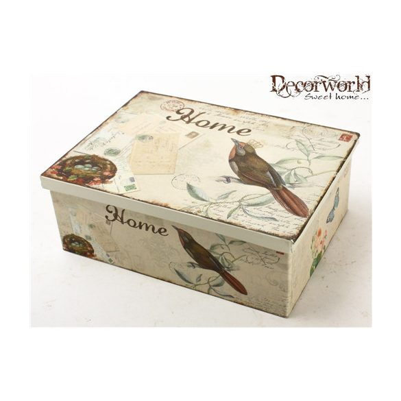 Bádogláda+tető madárkás