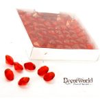 Dekor műagyag gyémánt 60db 12mm - Piros