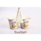 Bádog duplakaspó "Lavender"