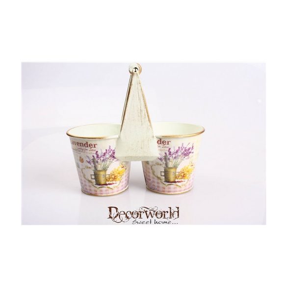 Bádog duplakaspó "Lavender"