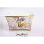 Bádog kaspó tégla "Lavender" 19cm