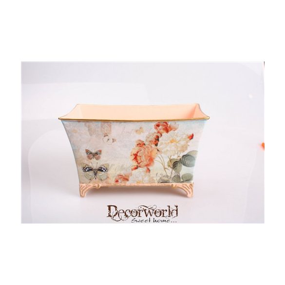 Bádog kaspó tégla "Rosepille"