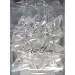 Dekor műanyag csillag 50g - Víztiszta