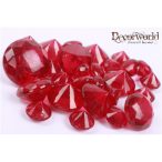 Dekor műanyag gyémánt 120g - Piros vegyes méret