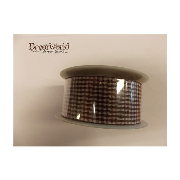 Szalag szövet kockás/barna 38mmx20m