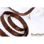 Szalag fodros taft barna 15mmx10m