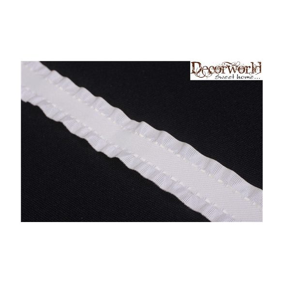 Szalag fodros taft krém 25mmx10m