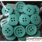 Fa gomb 2cm - Türkíz S/30