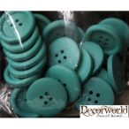 Fa gomb 2,5cm - Türkíz S/30