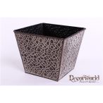 Bádog kaspó "V" körösminta 15cm