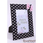 Fa képtartó pöttyös 20x15