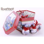 Karácsonyi dísz gömb  S/14 télitáj/DD