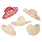 Szalmakalap 35cm - 5féle