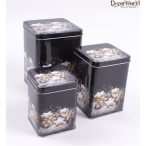 Fém doboz 4szögletű "X-mas" 15x11cm karácsonyi