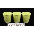 Kaspó bádog 10,5x11cm - Pasztell zöld