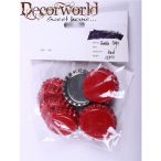 Dekor kupak 11x10 cm - Piros S/15