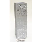 Papírtasak italos 10x35 cm - Szürke/ezüst üvegek