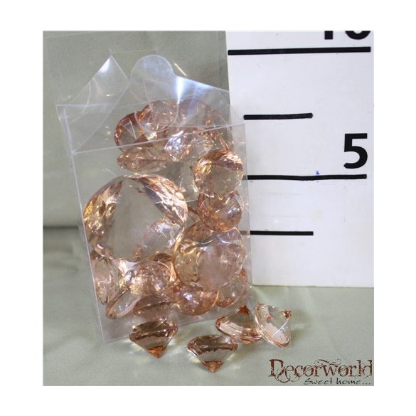 Dekor gyémánt műanyag 100gr - Pezsgő