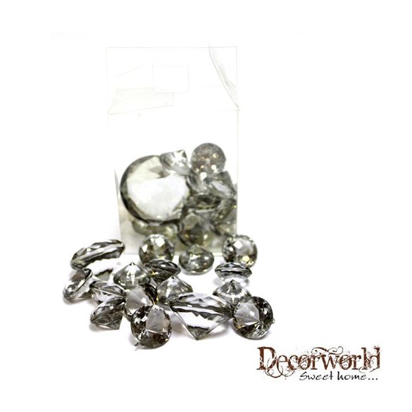 Dekor gyémánt műanyag 100gr - Antracit