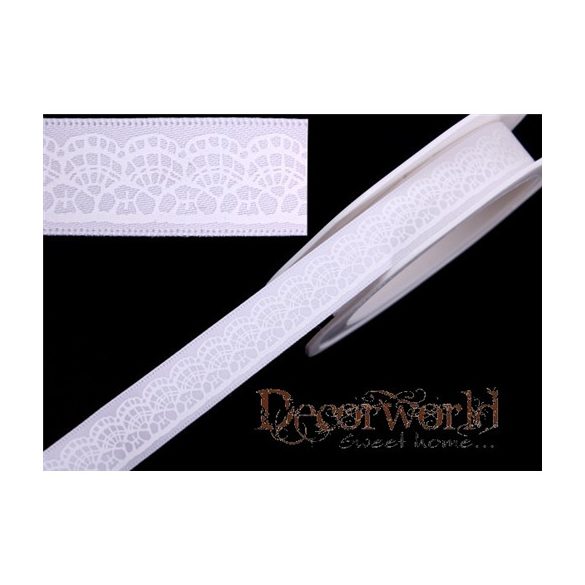 Sz. csipkesor fehér 15mm x 10m