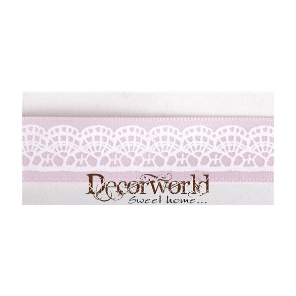 Sz. csipkesor világos rózsaszín 15mm x 10m