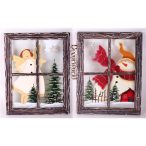 Képkeret hóemberes 29,5cm