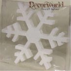 KD. hópihe lapos glitteres fehér S/6 15cm