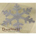 Hópihe glitteres 30 cm - Ezüst S/3