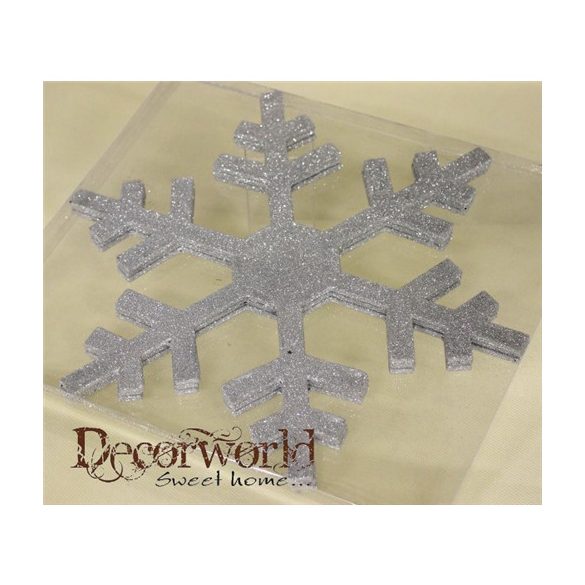 Hópihe glitteres 30 cm - Ezüst S/3