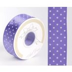 Szalag Szatén Pöttyös 25 mm x 25 m - Levendula