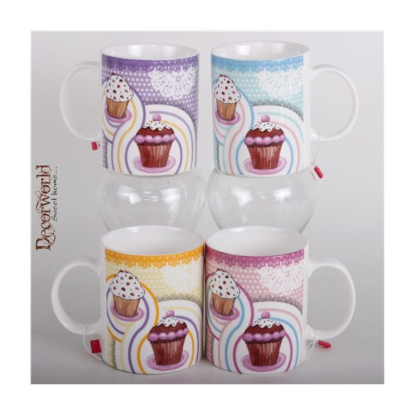 Kerámia bögre muffin 4S 3,25Dl