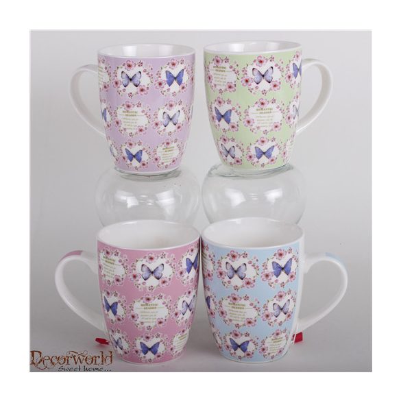 Kerámia bögre lepke 4S 3,25Dl