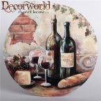 K. Pohár Alátét Kör Borosüveg + PO 20cm