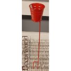 Kaspó betűző piros H30cm, D4.3cm