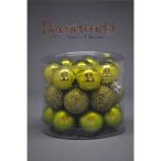 Mű.a. fenyőfa gömb,2.5cm,zöld,24db/s