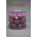 Mű.a. fenyőfa gömb,padlizsán