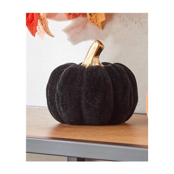 Tök kerámia bársony bevonatos - Fekete
