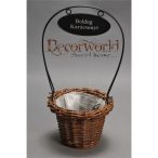 akaszthatós kaspó barna (fém állvány nélkül)