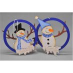 Hóemberes ablakdísz 15cm - 2 féle