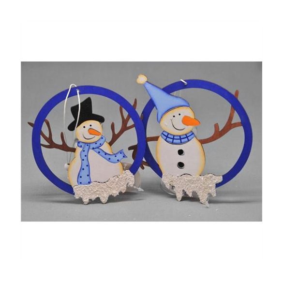 Hóemberes ablakdísz 15cm - 2 féle