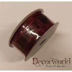 SZALAG 38MM/10M INDÁS TEXTIL BORDÓ AKCIÓS!!!