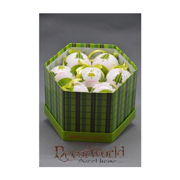 GÖMB DÍSZDOBOZBAN 7,5CM S/14DB